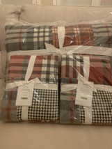 Pottery Barn Pearson Plaid Patchwork King Quilt with 2 Standard Shams SOLD OUT!! - $400.91
