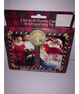 Coca Cola Nostalgia Playing Cards Limited EditioCollectible Tins Christm... - $16.50