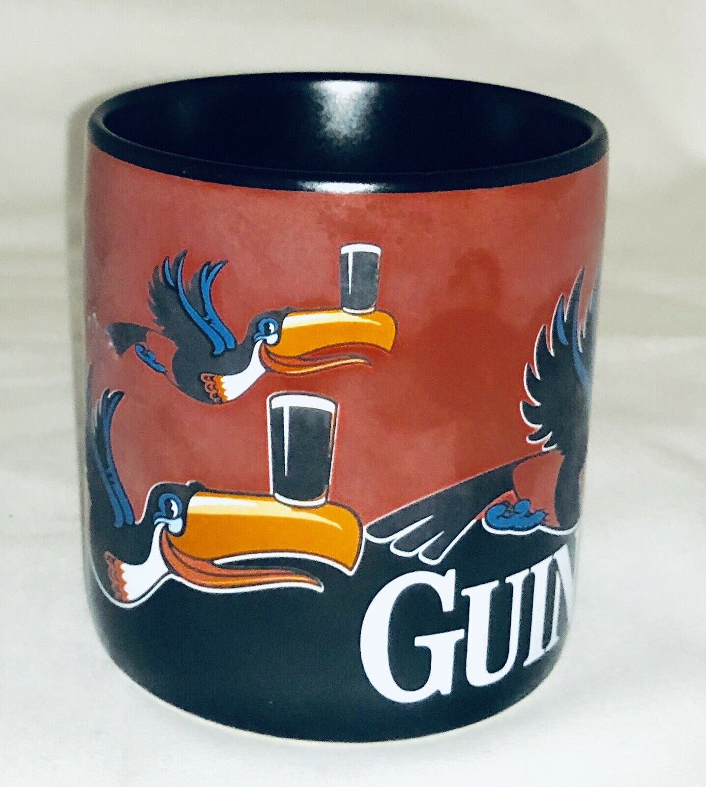 Guinness Toucan Ceramic Coffee Mug Flying Birds - Mugs