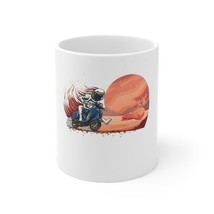 Astronaut Biking Occupy Mars Fun Mars mug - $15.99