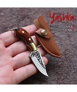 Collectible Hunting Mini Knife Fixed Blade Keychain Pendant Pocket Knves Brass - $13.66