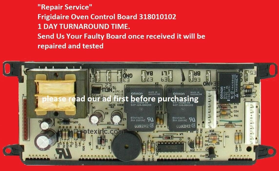 Repair Service Frigidaire Oven Control Board 318010102 W10842899
