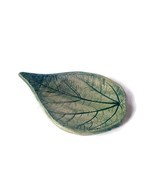 CERAMIC LEAF DISH, clay ring dish, unique birthday gifts for plant lovers - $38.00