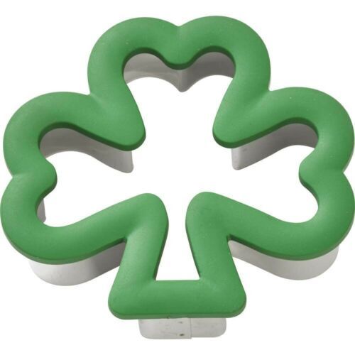 Shamrock Green Comfort Grip Cookie Cutter Set Wilton St Patrick's Day - $3.95
