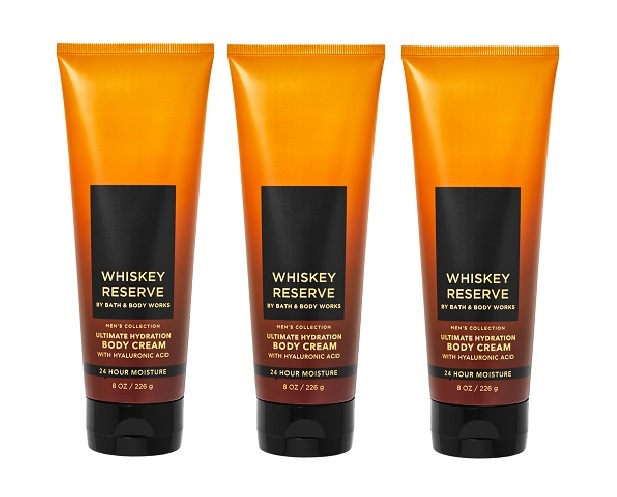 Bath & Body Works Men's Collection Whiskey Reserve Body Cream - Lot of 3