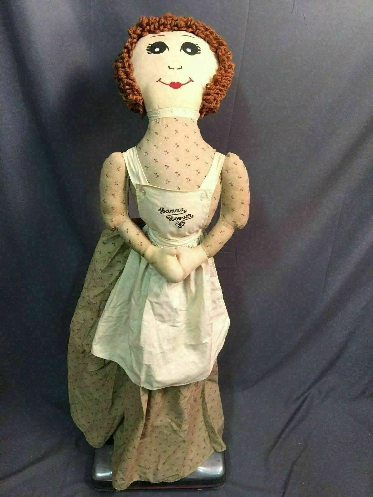 Hanna Hoover Vintage Maid Vacuum Cleaner Cover With Yarn Hair Makeup