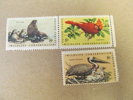 Wildlife Conservation 8 cent 3 Stamps Scott# 1427-30 - 1971 Lot 3 - $2.00