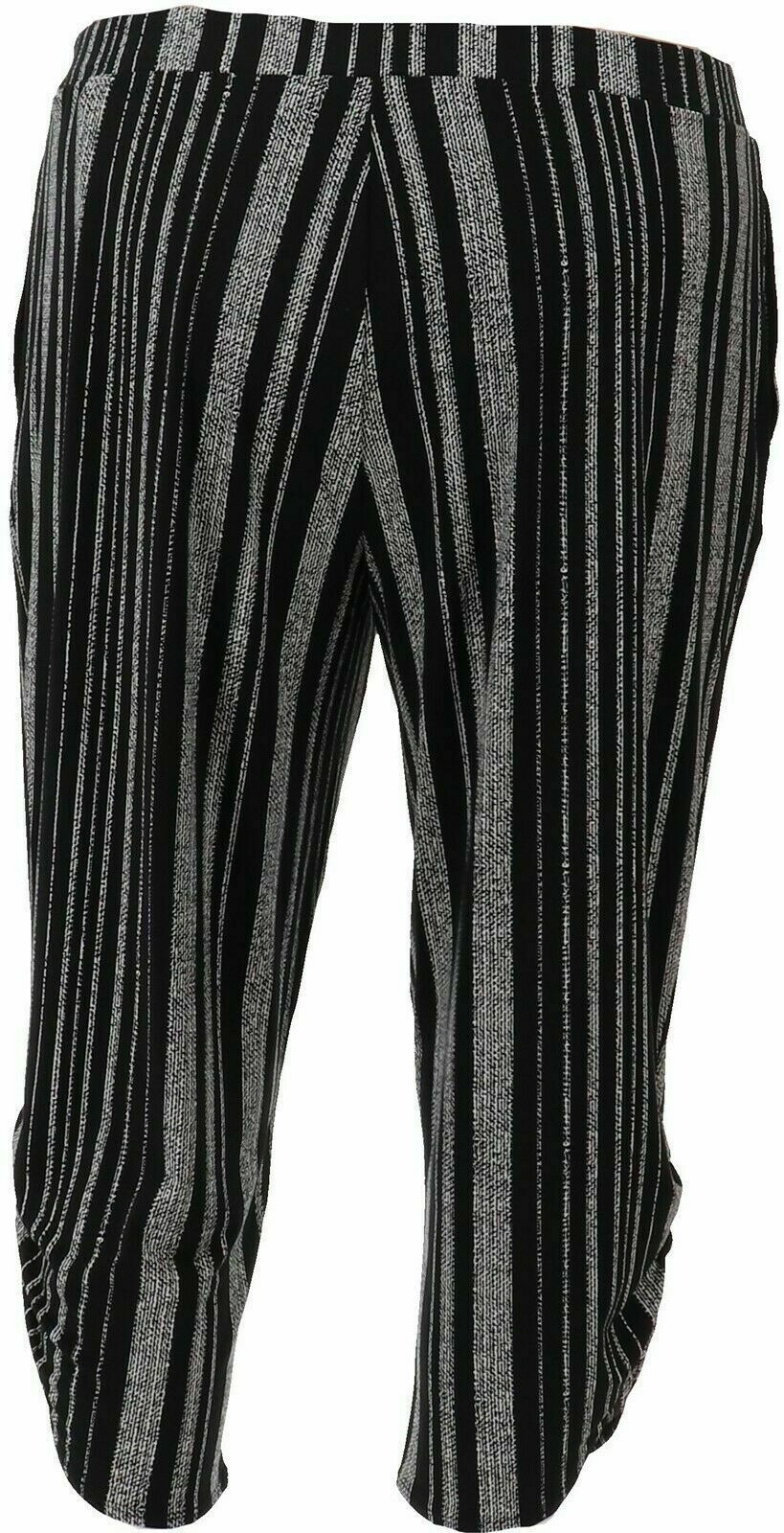 susan graver liquid knit crop pants