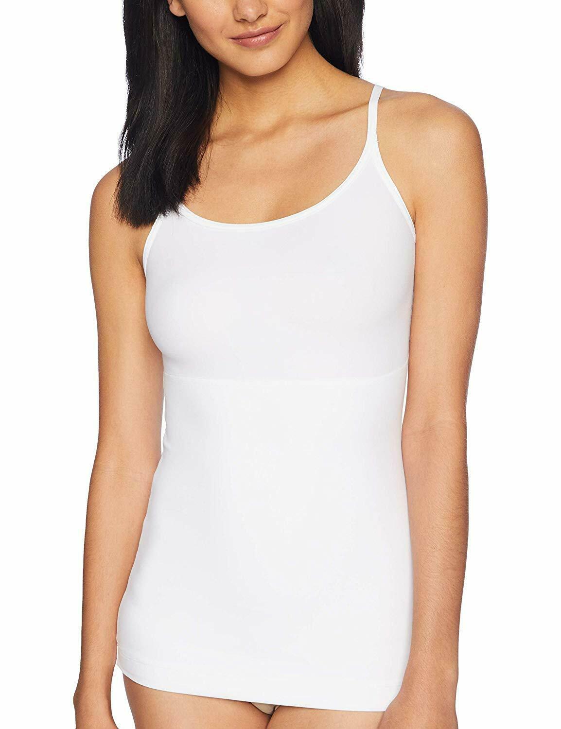 Maidenform White Flexees Fat Free Dressing Tank Top, Us Small - Shapers