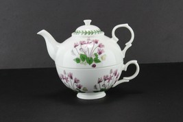 Portmeirion Botanic Garden Susan Williams Ellis Teapot Teacup Sowbread F... - $44.55