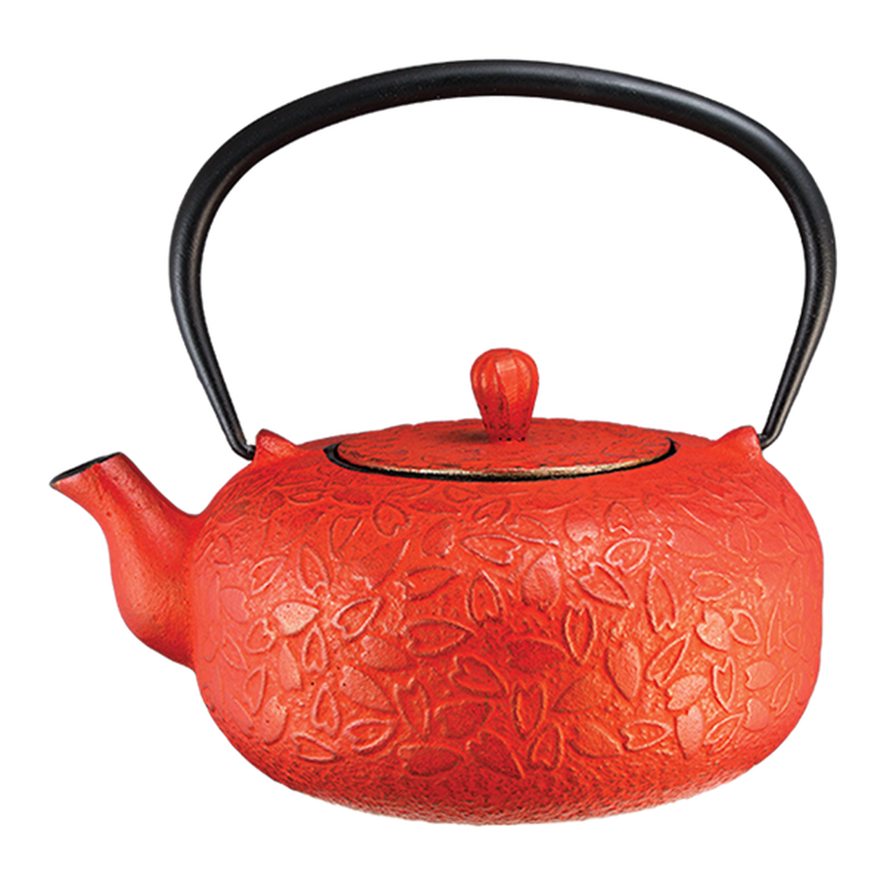 Cast Iron Teapot Tea Pot Kettle red Hearts Cast Iron Teapot 800ml