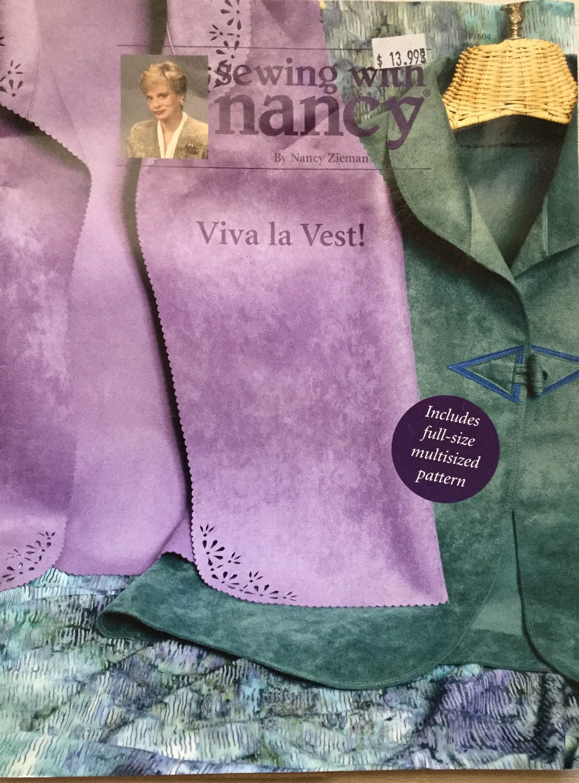 Sewing With Nancy Misses' Viva la Vest! Instruction Booklet & Pattern