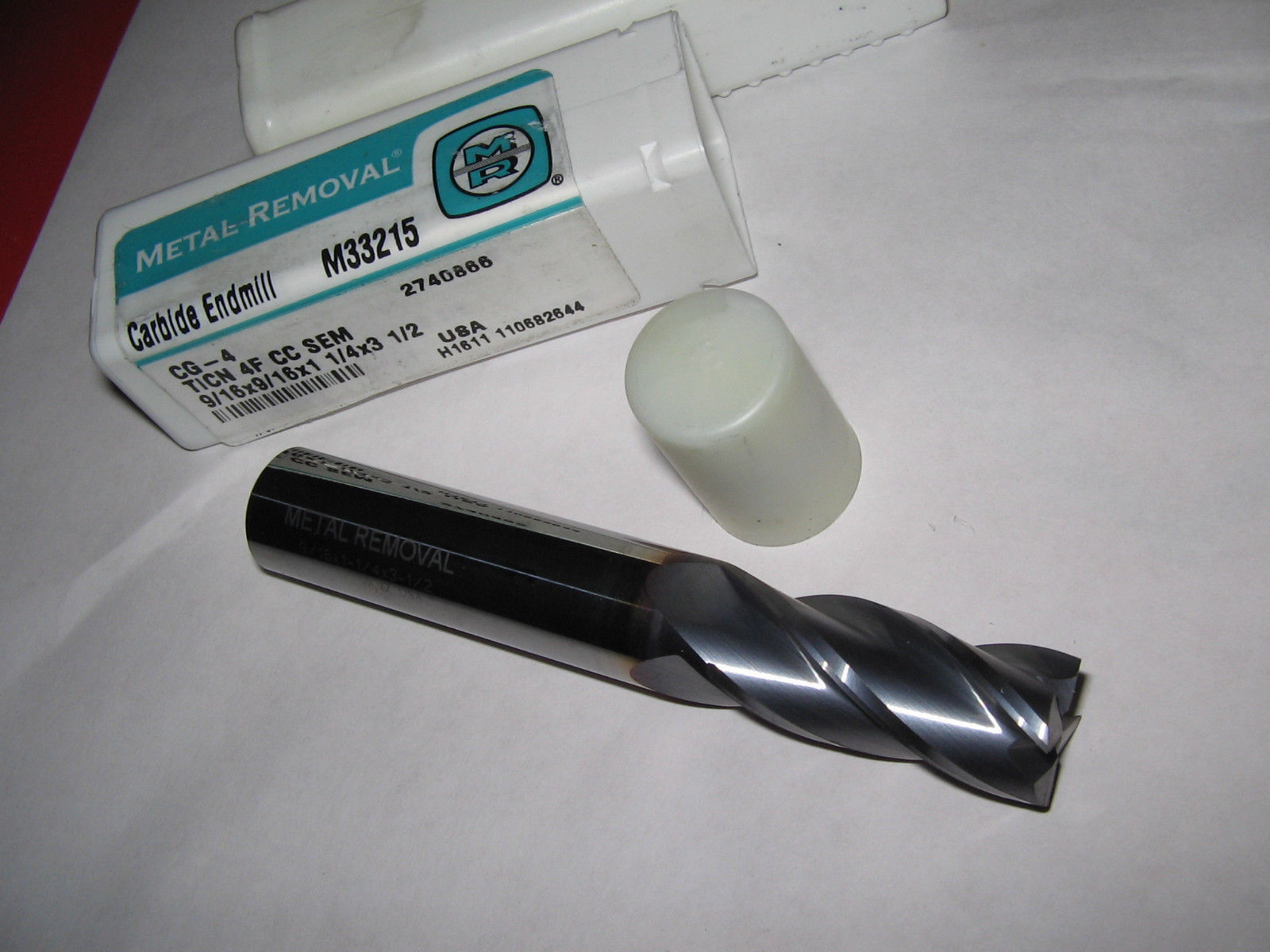 MORSE 1//4x3//8 3fl long se cc END MILL