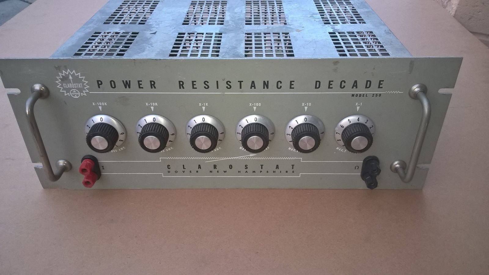Clarostat 250 Power Resistor Decade Box 1 Ohm 999,999 K ohms of