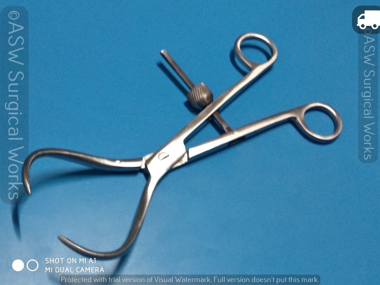 Bone Reduction Forceps Curved Pointed Tips Orthopedic Small Medium and