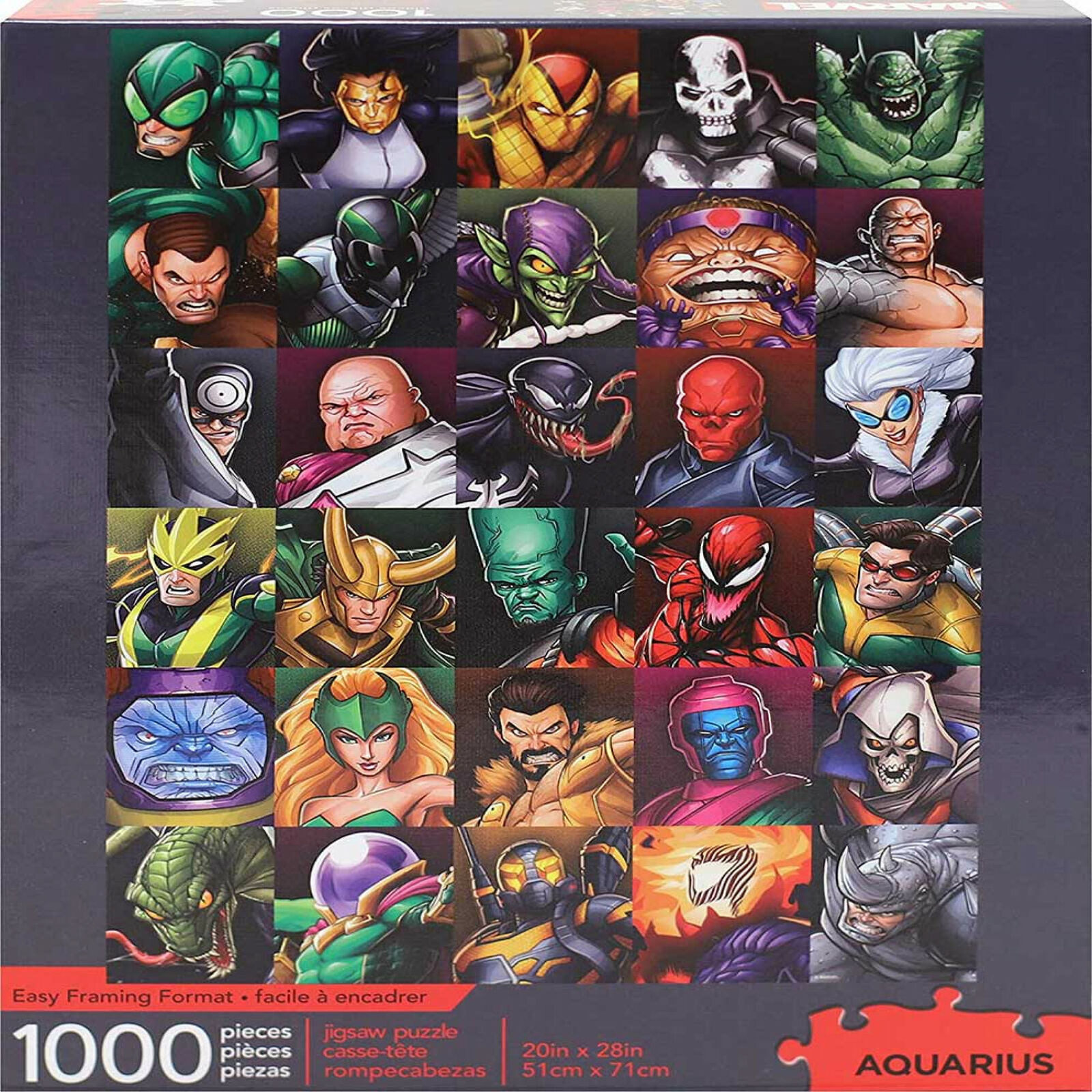 Marvel Villains Collage 1000 Piece Jigsaw Puzzle Multi