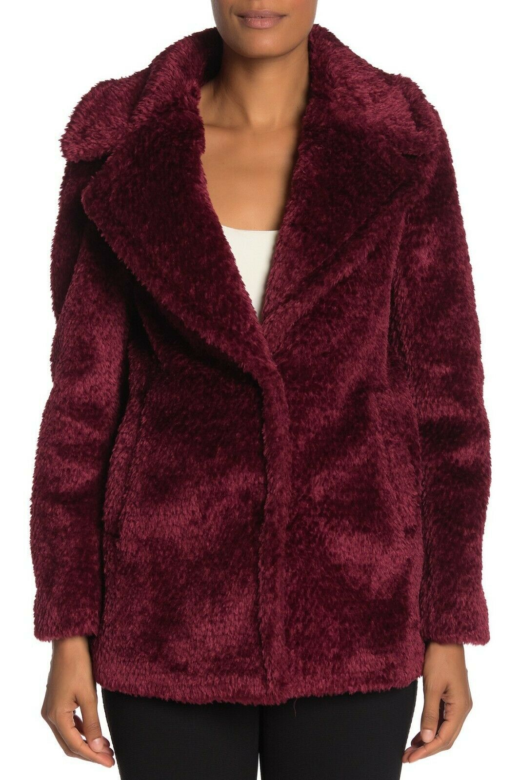 french connection vegan fur coat