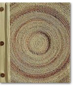 Leaf Notebook Journal Hand Crafted Bali Rope Natural New! - £10.10 GBP