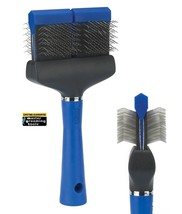 Master Grooming Tools PET Extra-Firm DOUBLE WIDE FLEXIBLE SLICKER BRUSH ... - $19.99