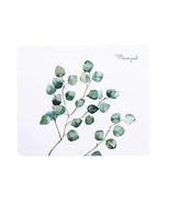 Fashion Creative Home Office Mouse Pad, White Bottom And Leaves - $15.09