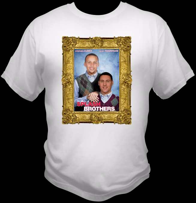 Image of Stephen Curry Klay Thompson Splash Brothers graphic T-Shirt Golden State 30