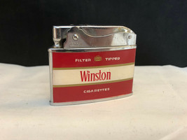 Old Vtg Collectible Penguin Flat Lighter Winston Cigarette Made In Japan - $24.95