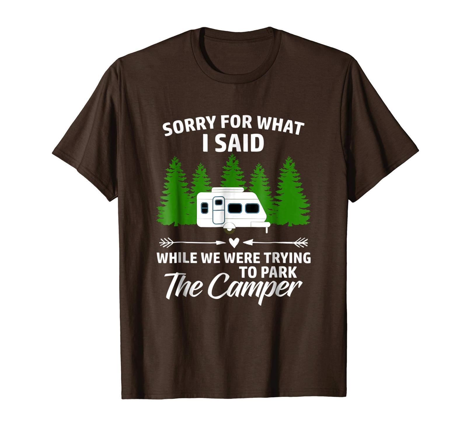 New Tee - Park The Camper Funny Family Caravan Camping Vacation Shirt ...
