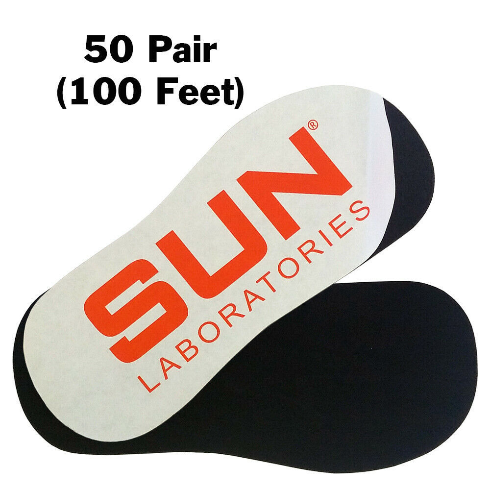 Spray Tan Feet Pads 50 Feet (25 Pair), Best Sticky Pads for Feet