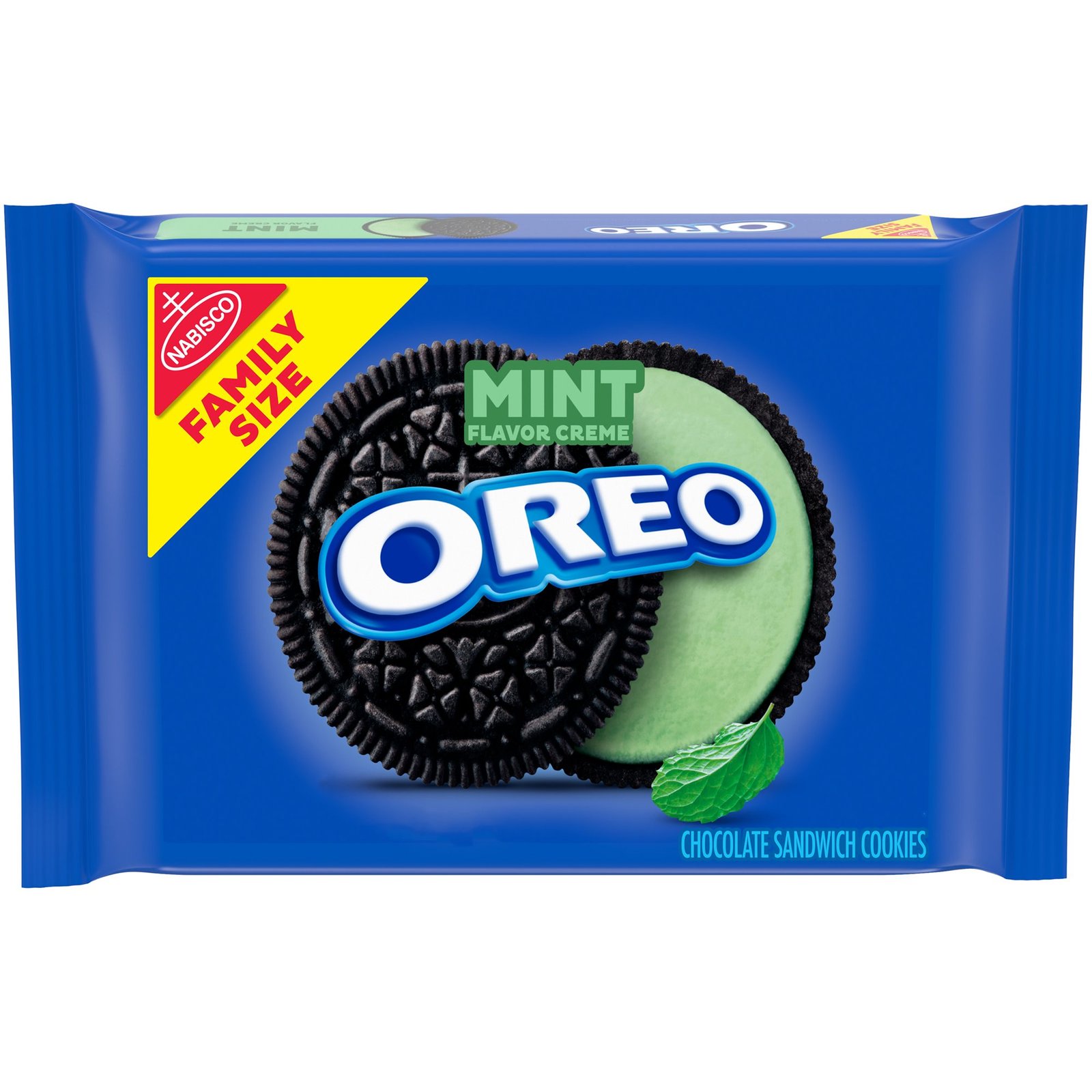 OREO Mint Flavored Creme Chocolate Sandwich Cookies Family Size Pack - 20 oz.