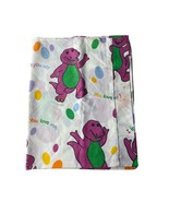 Vintage Barney The Purple Dinosaur Flat Sheet And Pillow Case 1992 - $19.99