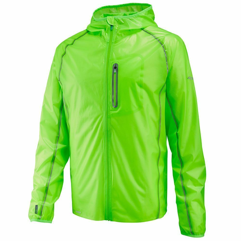 Saucony men's EXO Running Jacket Vizipro bright green size XXL 2XL ...