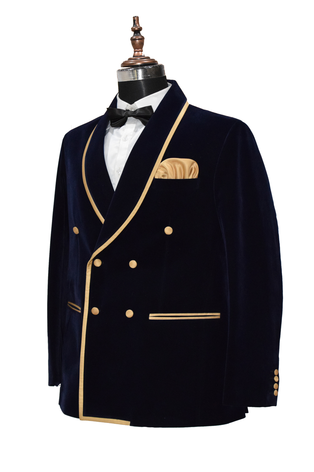 Men Navy Blue Smoking Jackets Designer Luxury Wedding Party Wear ...