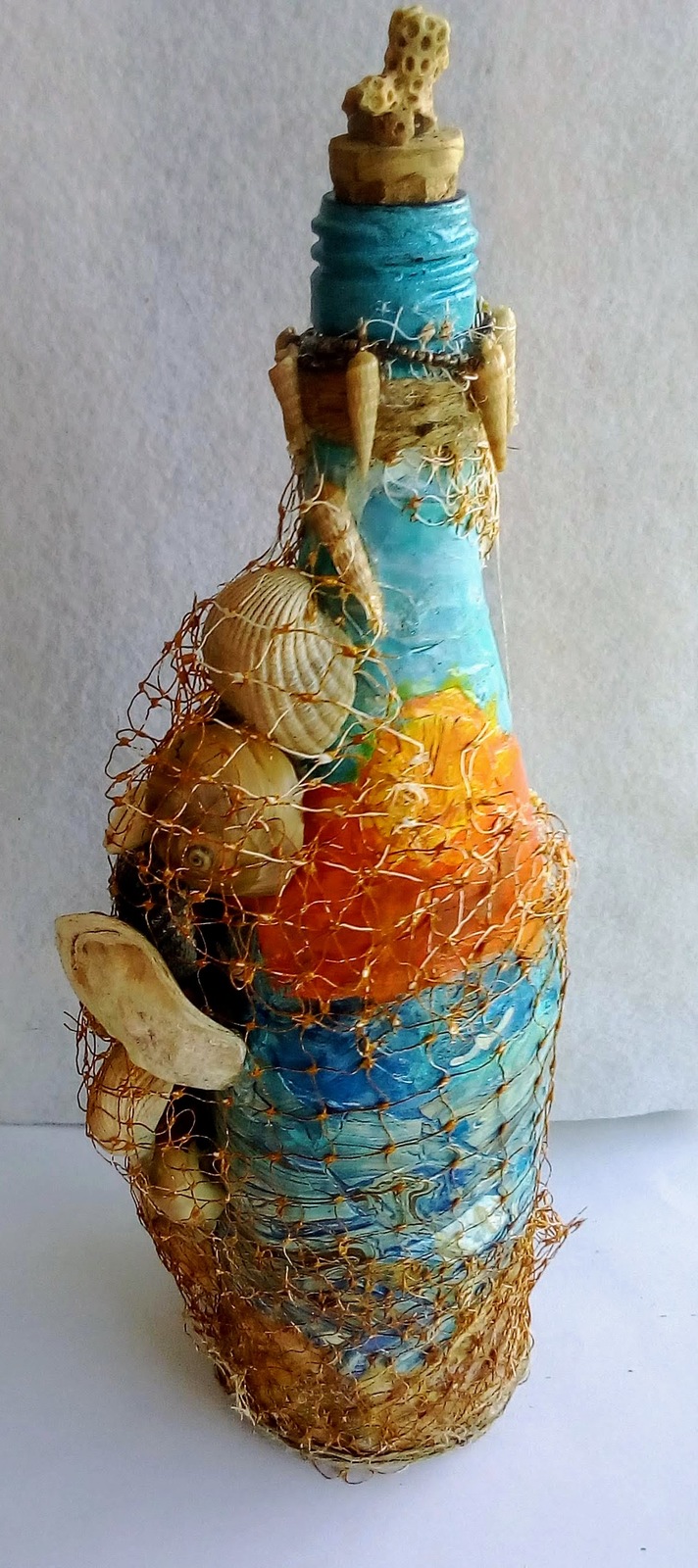 Beach Theme Bottle Art - Bottles