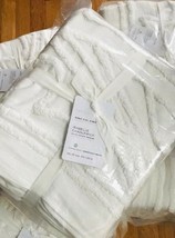 Pottery Barn Isabelle Candlewick Duvet Cover Snow White King No Shams New - $188.96