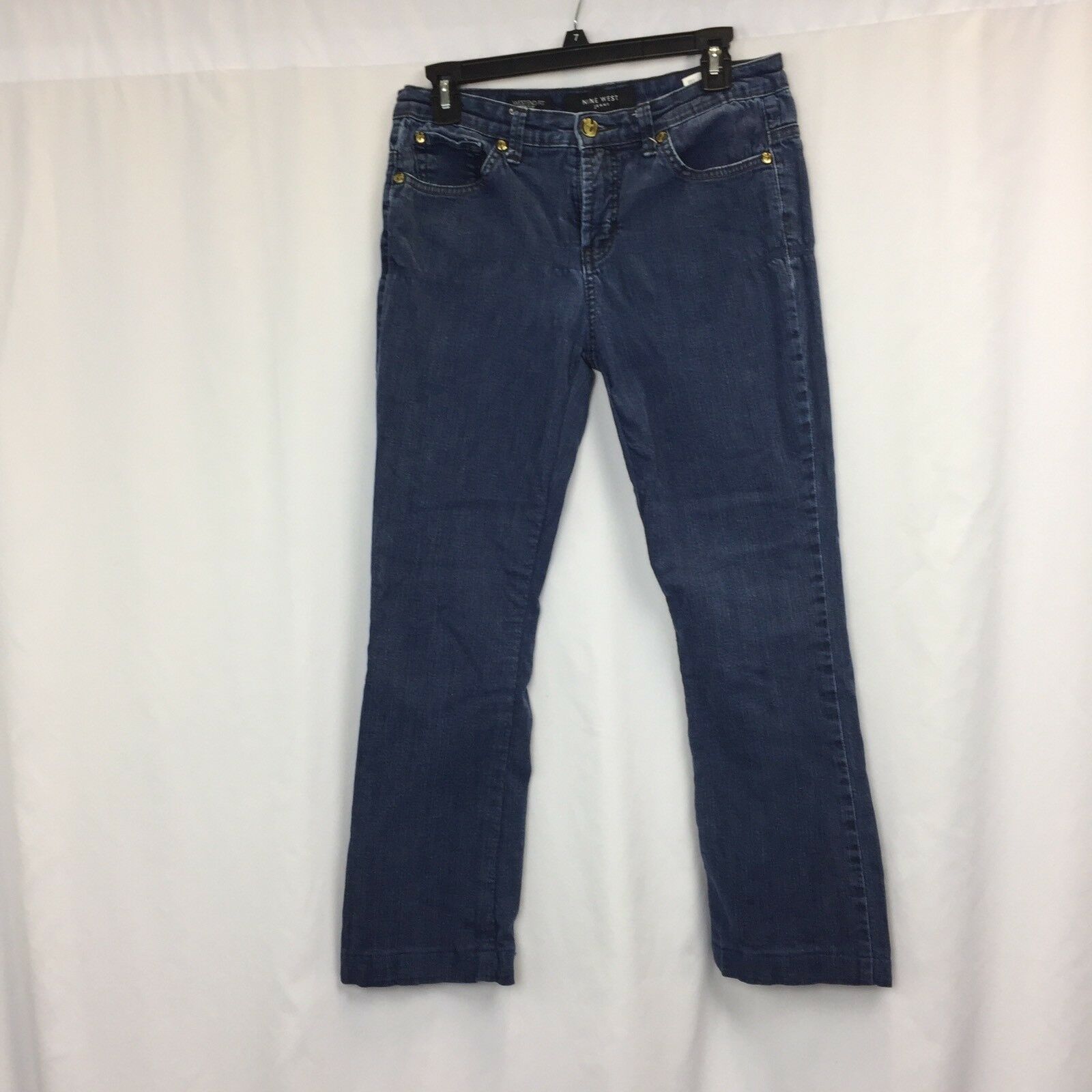 Nine West Womens sz 8/29 Jeans Dark Wash Denim Boot Cut Pants - Jeans