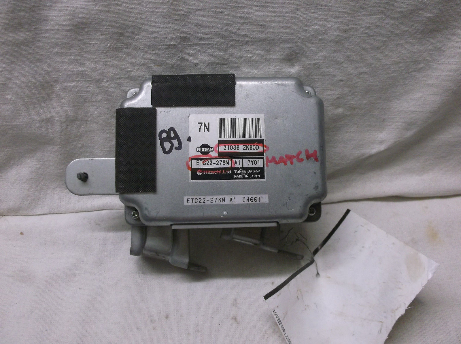 0708 NISSAN MAXIMA CVT TRANSMISSION CONTROL .TCM ..T.C.M Other