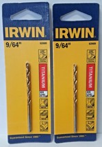Irwin 63909 9/64 Titanium Nitride Coated HSS Drill Bit 135 Degree 2PKS - $2.97