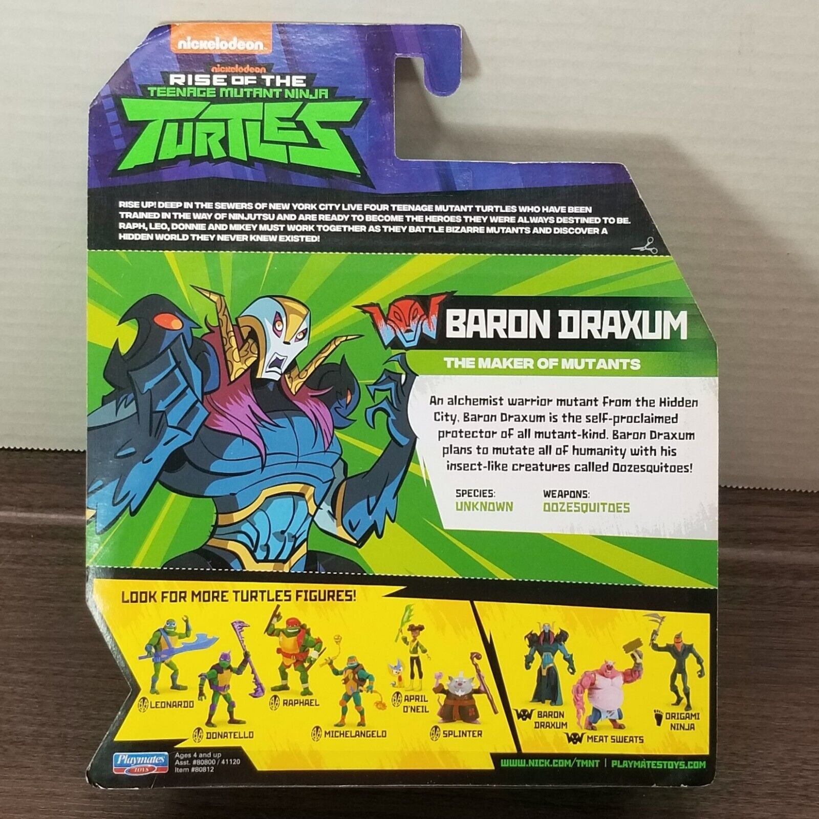 Rise of the Teenage Mutant Ninja Turtles BARON DRAXUM Figure NEW TMNT ...