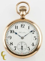 Hamilton Open Face Gold Filled Antique Pocket Watch Grade 992 16S 21 Jewel - $720.42