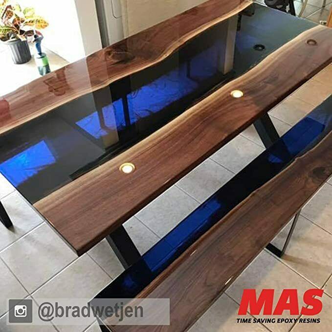 Crystal Clear Epoxy Resin One Gallon Kit MAS Table Top Pro Epoxy Resin