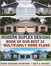 Duplex House Plans Design Book - $9.95