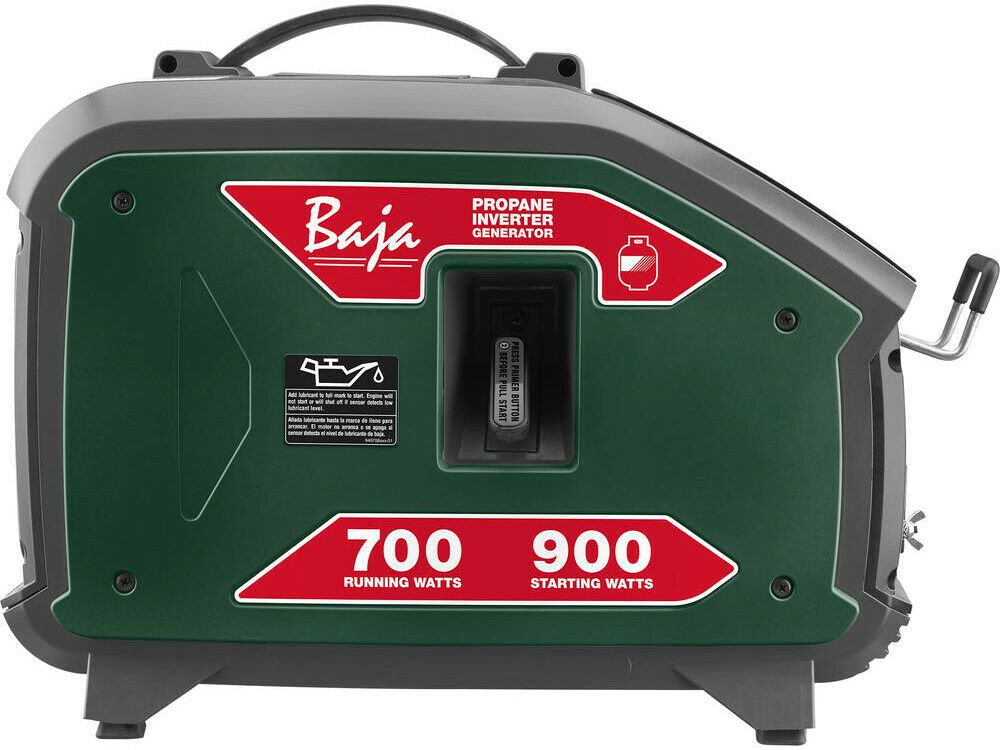 Baja Inverter Generator 900W Propane Power Auto Idle Control Overload