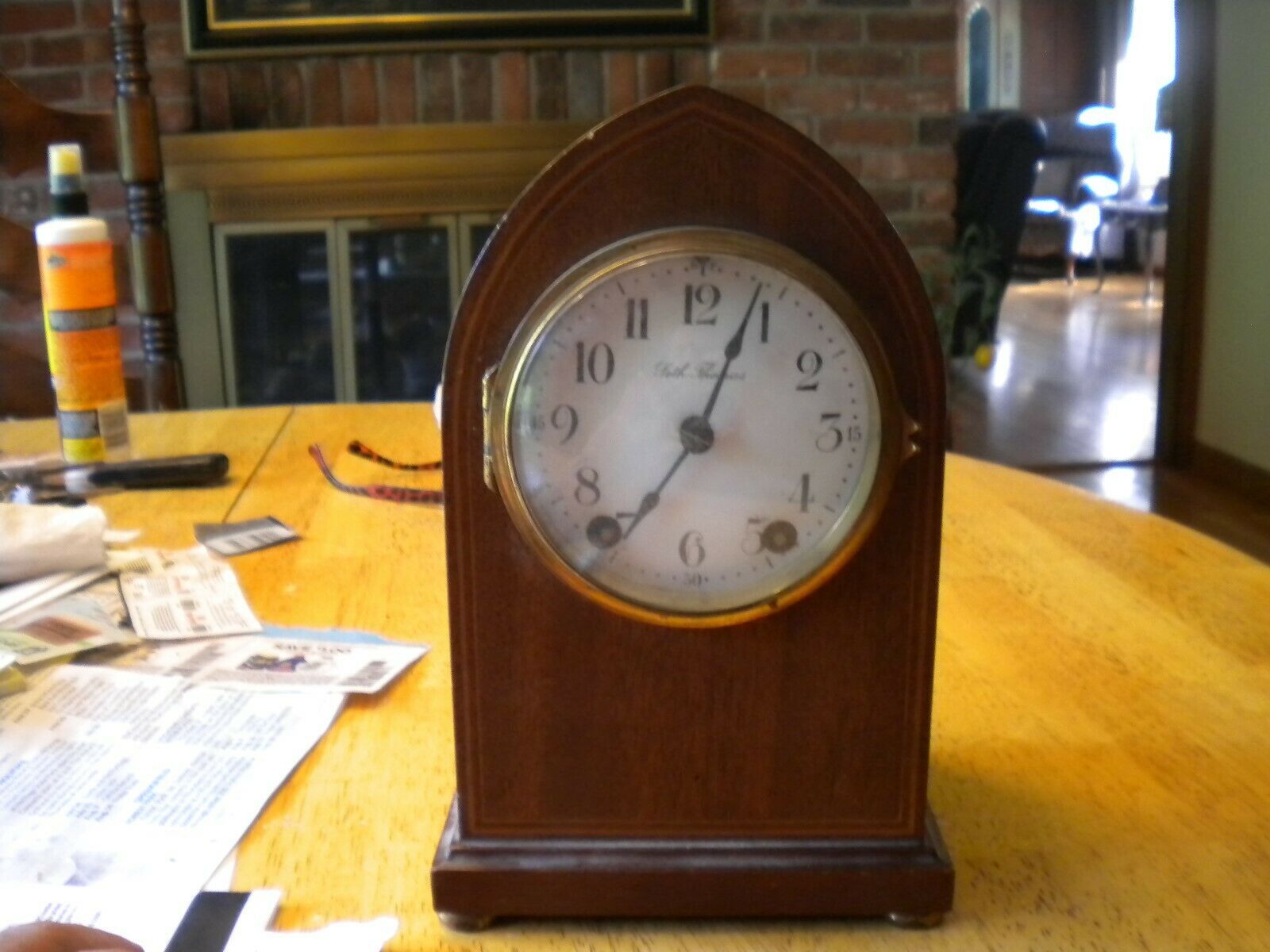 Seth Thomas Beehive Clock seth thomas 48j movement inlaid wood Shelf