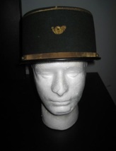 Vintage French Army Forest Hunters Corps Gold Trim Cap - $40.00
