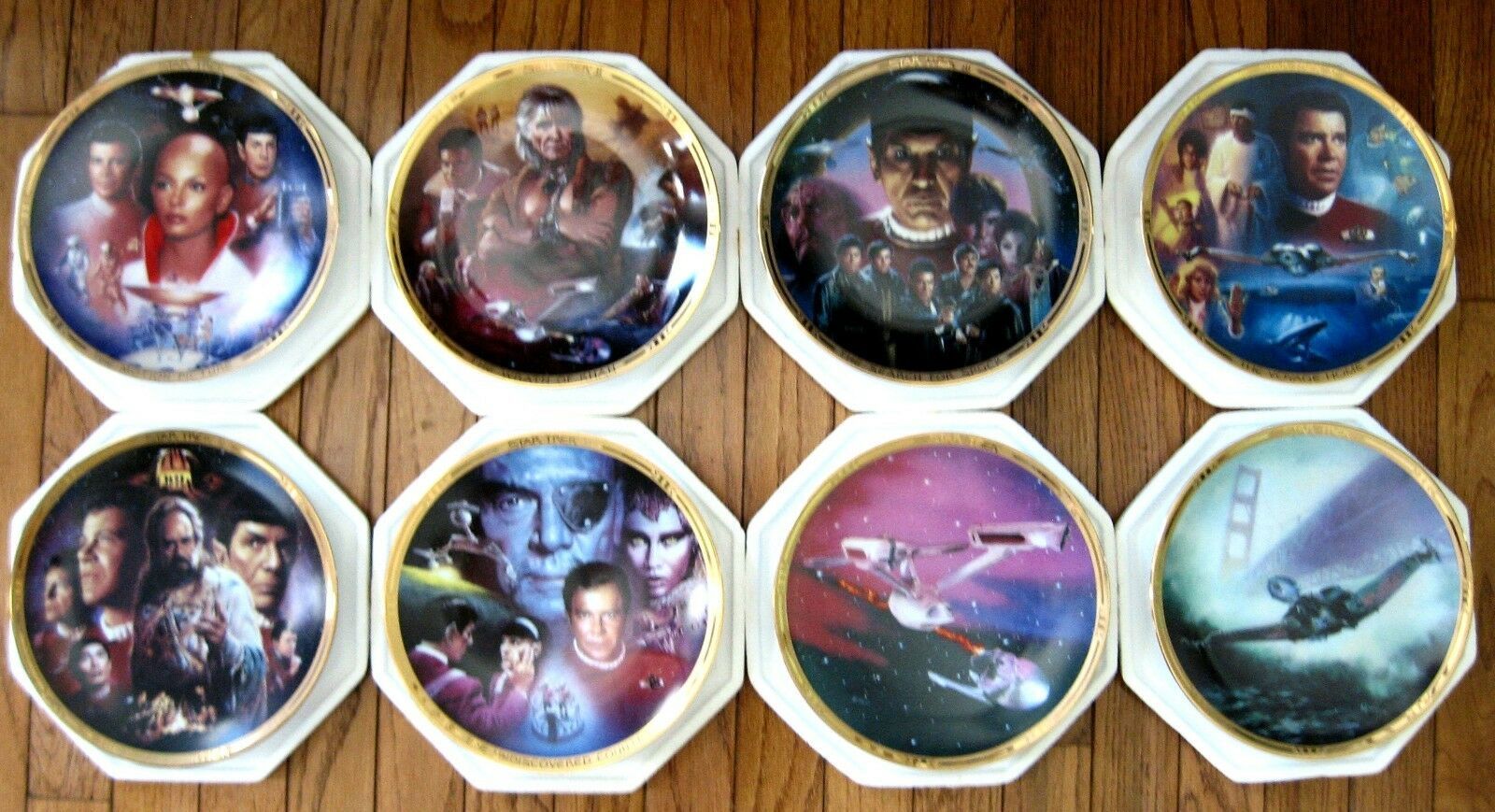Star Trek The Movies Hamilton 8 plate collection . Hamilton Collector