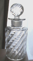 5 1/2&quot; Tall SWIRL Clear Perfume/Cologne Bottle~Old~Collectible~Heavy~Gor... - $79.19