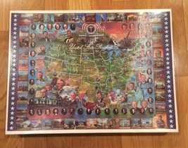 White Mountain Jigsaw Puzzles United States Presidents 1000 Piece 1994 Complete - $7.66