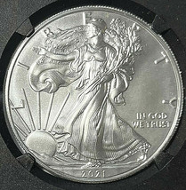2021 (S) Silver Eagle $1 Type 1 SF EMERGENCY ISSUE  NGC MS70 FDOR - Moy #001 image 2