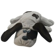 Vtg 1985 Tonka Pound Puppies Plush  Gray and Brown Ears/Spots Dog Approx 8" Long - $9.49