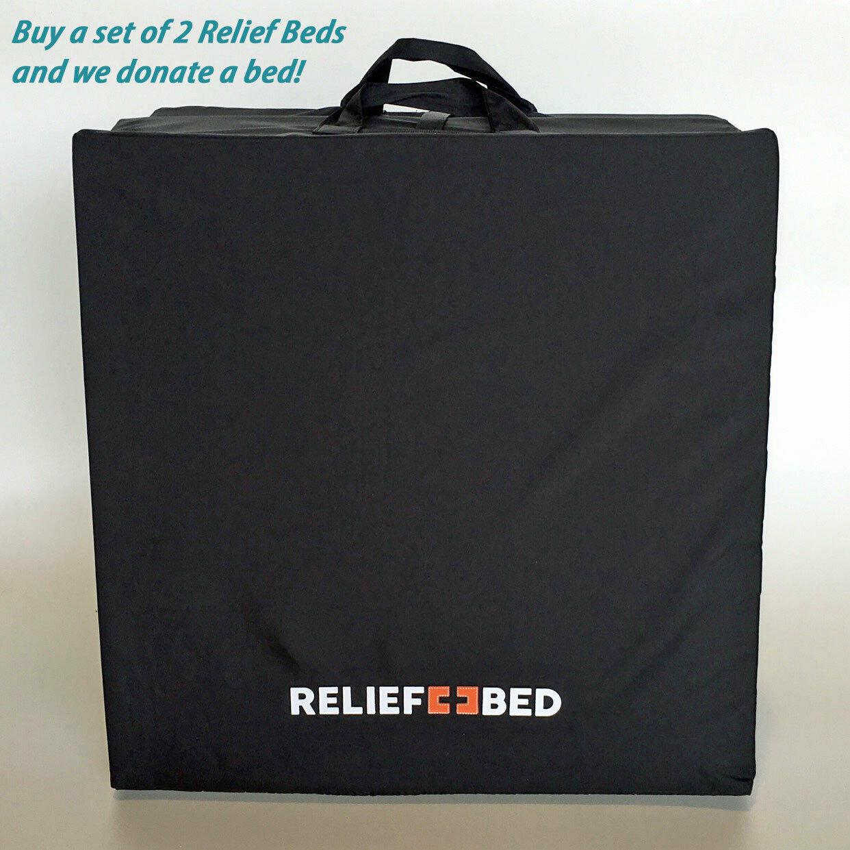 Relief Bed Hide A Mat TriFold Mattress, Set of 2 +1 Donation Mattresses